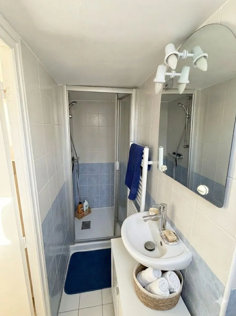 The suite's private shower